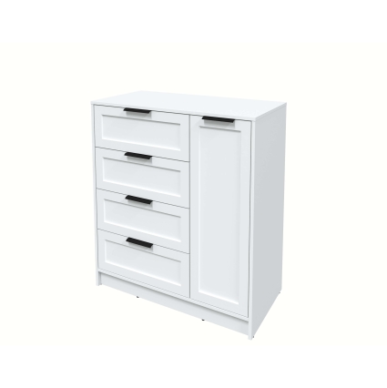 Тумба Тренд КТ-Т90 (Белый платинум ЛДСП/ Белый ЛМДФ) Ш900 В1020 Г451 Тумба Тренд КТ-Т90 (Белый платинум ЛДСП/ Белый ЛМДФ) Ш900 В1020 Г451